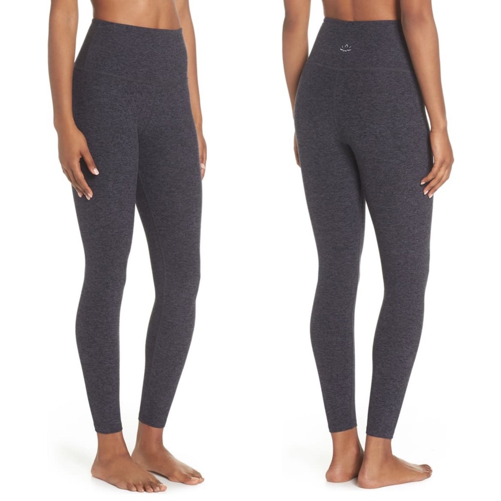 Beyond Yoga Midi Space Dye Leggings Black Steel